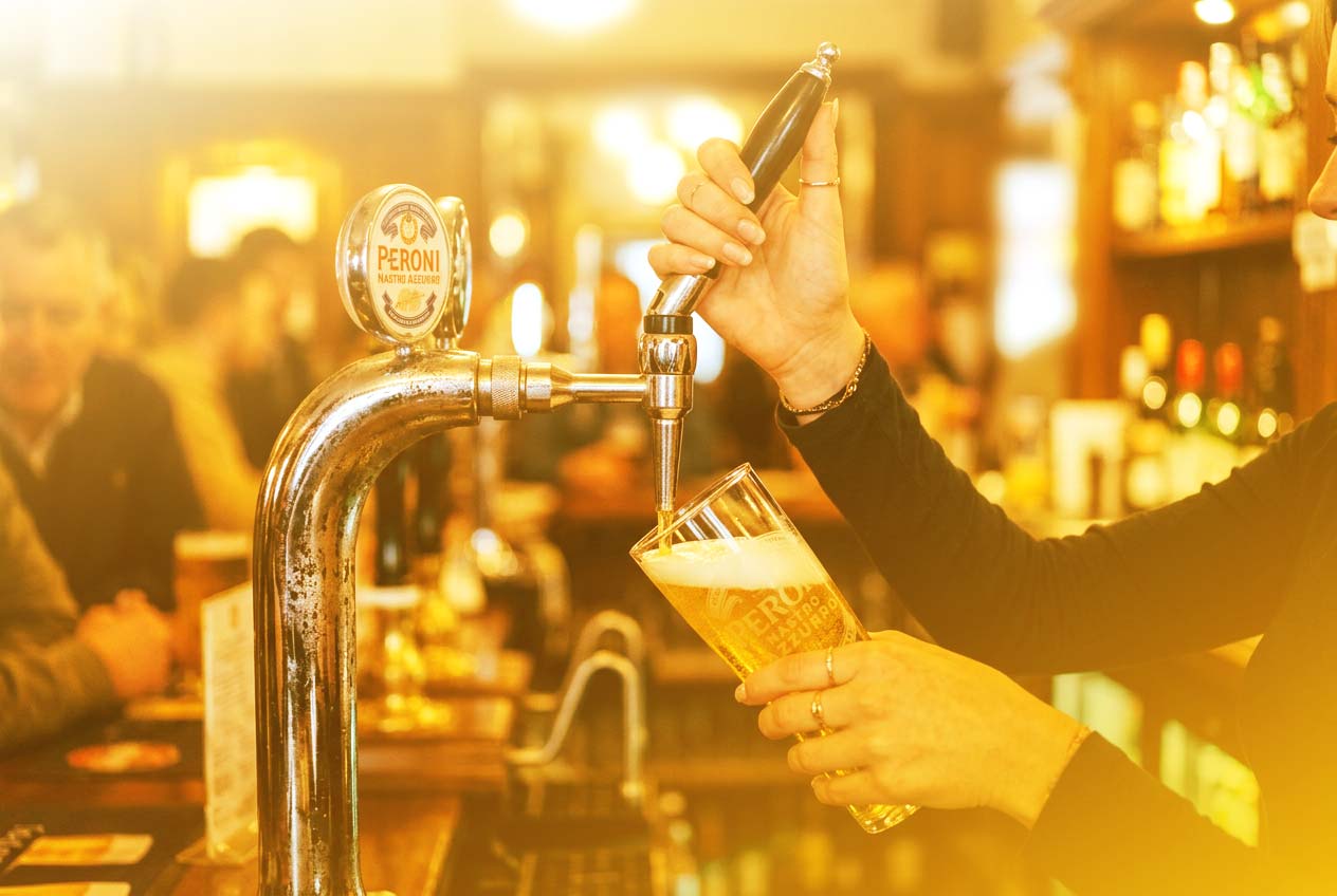 Pulling Pint Background Image