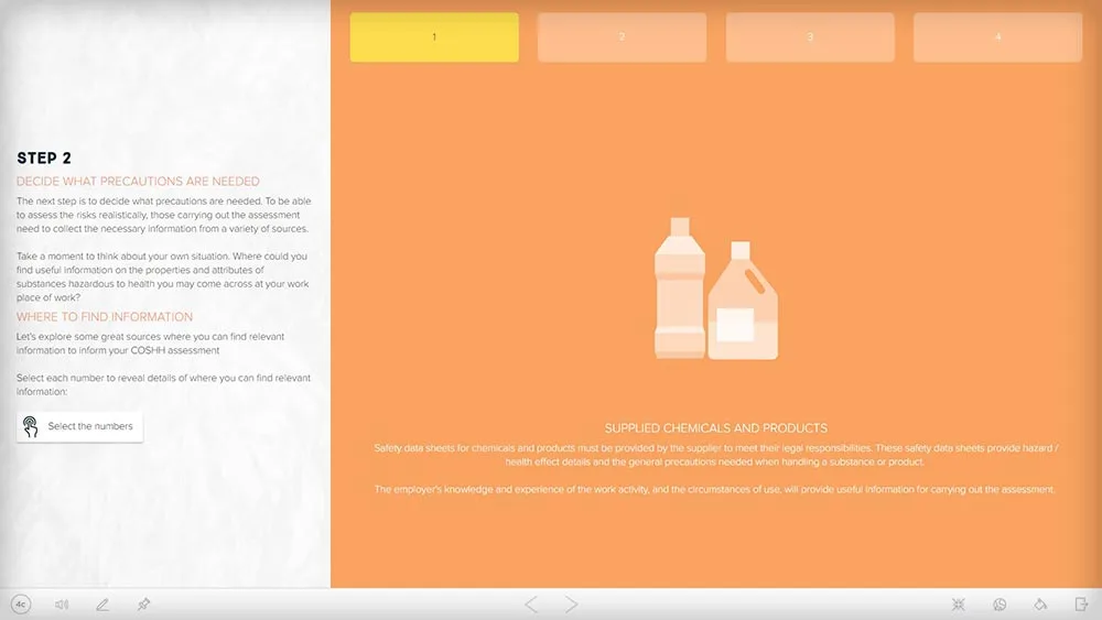 COSHH online course screenshot 55