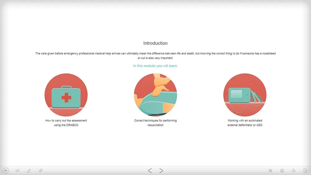 emergency first aid online course screenshot 5