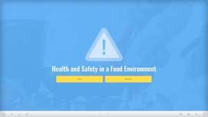 food health safety online course screenshot 1