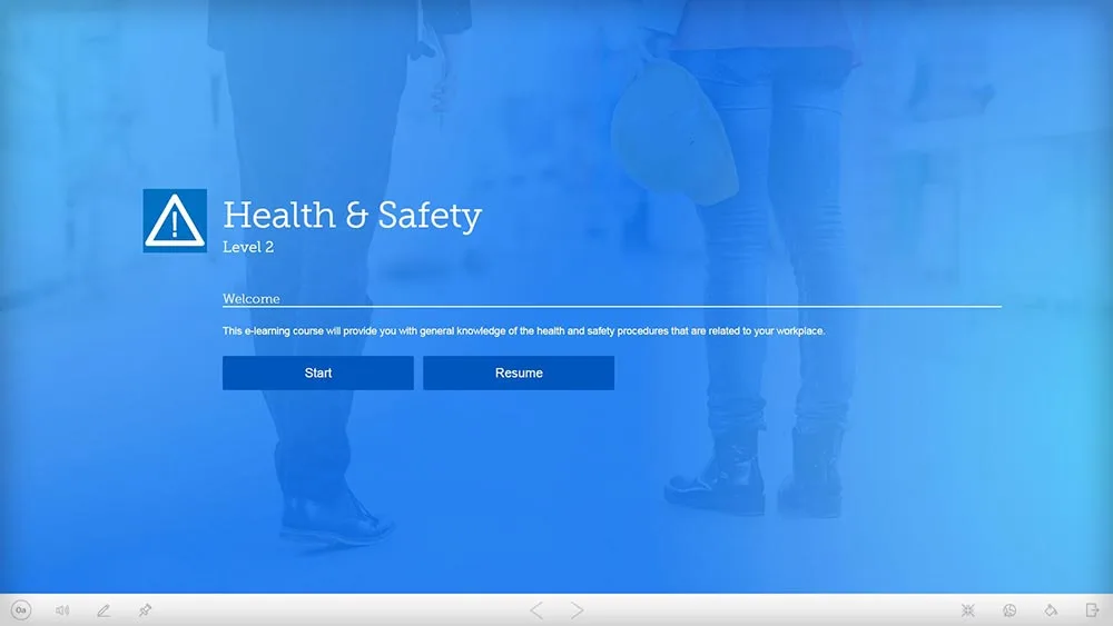 health and safety online course screenshot 1