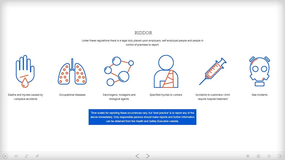 health and safety online course screenshot 37
