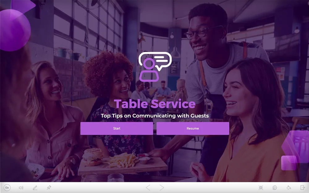 table service hosting online course 0